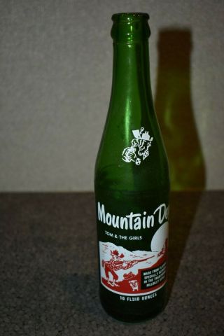 Vintage Rare Hillbilly Mountain Dew Bottle Tom And The Girls