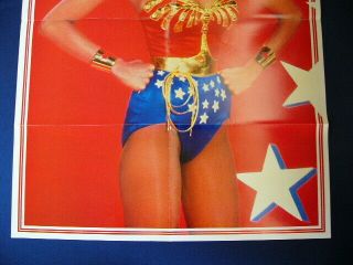 1978 Lynda Carter Wonder Woman Japan VINTAGE POSTER VERY RARE 5