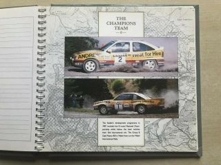 Russell Brookes Rally Champion Rare Address Book Limited Edition Printed In 1989