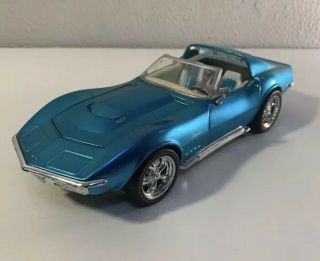 Hot Wheels 1969 Chevrolet Corvette Blue 1:18 Scale Die Cast 427 Stingray Rare