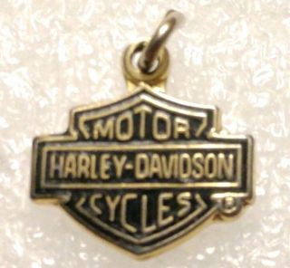 Rare Harley Davidson Bar & Shield Small Charm 2