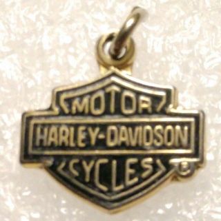 Rare Harley Davidson Bar & Shield Small Charm 3