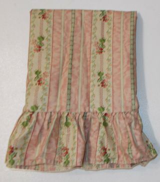 Rare Ralph Lauren Lillian Chintz Floral Stripe Ruffle Standard Pillowcase Evelyn
