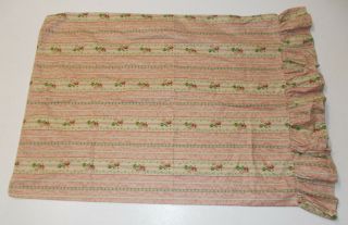 Rare Ralph Lauren Lillian Chintz Floral Stripe Ruffle Standard Pillowcase Evelyn 3