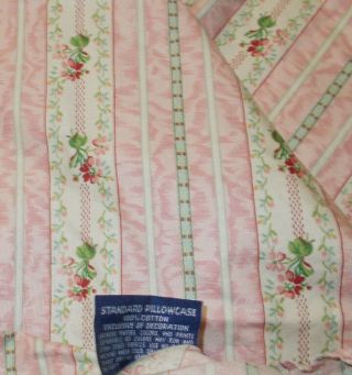 Rare Ralph Lauren Lillian Chintz Floral Stripe Ruffle Standard Pillowcase Evelyn 4
