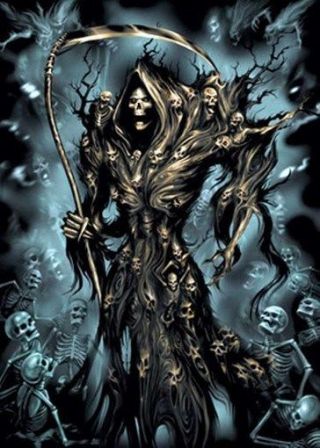 Soul Reaper Scary Grim Reaper Poster - Rare Death Print