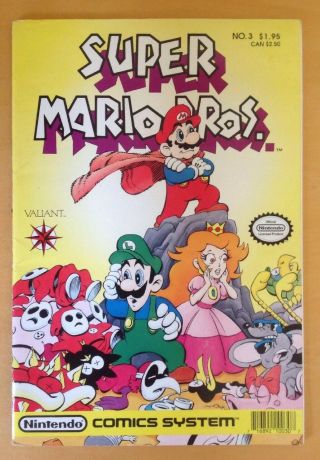 Nintendo Comics System Mario Bros No.  3 Valiant Rare Comic Book