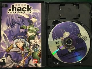. hack OUTBREAK part 3 PlayStation 2 PS2,  Anime DVD Rare Complete SEE DESCRIP. 3