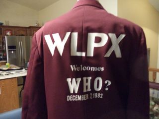 Vintage Rare " The Who " Concert Jacket Won On Local Wlpx Radio Station In 1982
