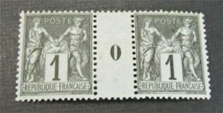 Nystamps France Stamp Gutter Pair Rare