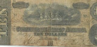 $10 " Confederate Note " 1800 