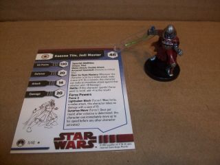 Star Wars Mini Saesee Tiin Jedi Master Rare 11/40 Masters Of The Force Swm Cmg