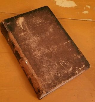 Antique 1839 Leather - Bound French Holy Bible 1800 