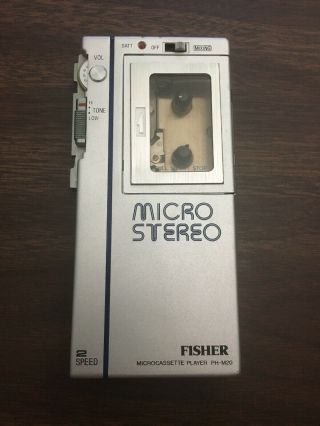 Fisher Ph - M20 Rare Microcassette Player Metal Tape Japan Rare Micro Stereo
