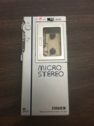 FISHER PH - M20 Rare MICROCASSETTE Player METAL Tape JAPAN Rare Micro Stereo 6