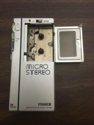 FISHER PH - M20 Rare MICROCASSETTE Player METAL Tape JAPAN Rare Micro Stereo 7