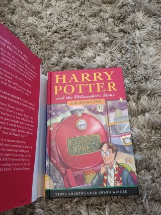 Harry Potter And The Philosophers Stone,  J.  K.  Rowling,  HB/DJ,  2000 Rare 2