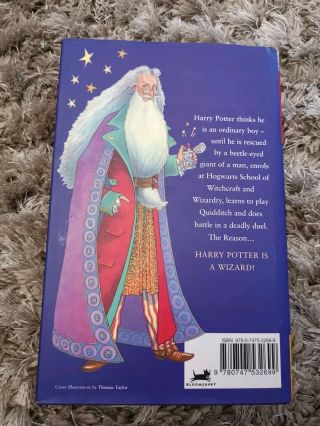 Harry Potter And The Philosophers Stone,  J.  K.  Rowling,  HB/DJ,  2000 Rare 4
