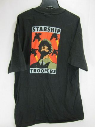 Starship Troopers 1997 Movie Visual Effects Crew T Shirt XL Size RARE 2