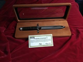 Buck Knife Limited Edition 976 Heritage File Dagger Buffalo Horn 138/500 Rare Nr