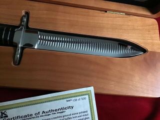 BUCK KNIFE LIMITED EDITION 976 HERITAGE FILE DAGGER BUFFALO HORN 138/500 RARE NR 7