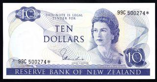 Zealand Nz $10 Hardie I 1977 - 81 P.  166d Qeii Star Note 99c Aef Rare