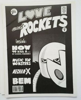 Love And Rockets 1 Rare 1st Print Limited To 800 Copies Signed By Beto Hernandez