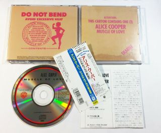 Alice Cooper / Muscle Of Love Cd Japan Warner - Pioneer Wpcp - 3492 W/obi Rare
