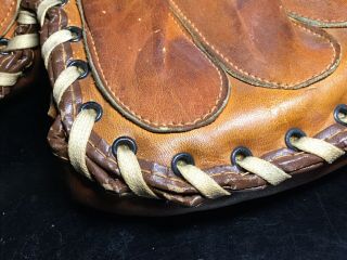 Vtg Rare 1930s Harry McCurdy Dubow Model 618 Baseball Glove Catchers Mitt 4