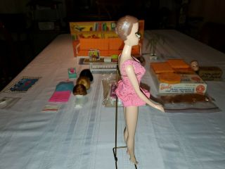 1964 Miss Barbie Rare with 2 heads,  go - together furniture and. 9