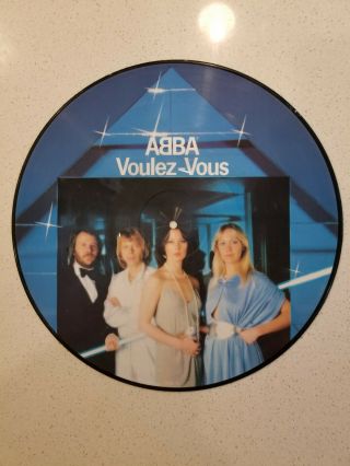 Abba Voulez - Vous 1979 Uk Picture Disc Vinyl Vg Rare
