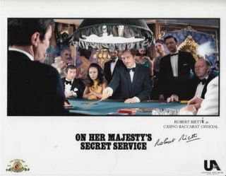 Robert Rietti 007 James Bond Authentic Autograph Casino Official Ohmss - Rare
