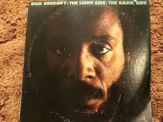 Dick Gregory: The Light Side: The Hard Side 2 Lp W/ Rare Milton Glaser Poster