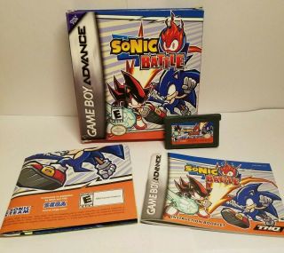 Sonic Battle For Nintendo Game Boy Advance 2004 - Rare - Complete
