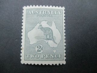 Kangaroo Stamps: 2d Grey 3rd Watermark - Rare (d309)