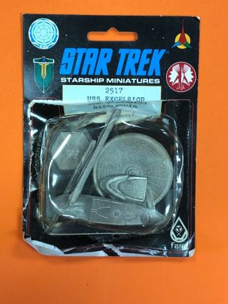 Rare 1985 Star Trek Starship Rpg Miniature Uss Excelsior Battleship 2517 Fasa