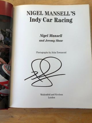 Signed Nigel Mansell 