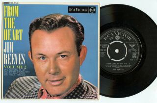 Rare Country Ep - Jim Reeves - From The Heart Vol.  2 - Rca Victor - Uk Pressing