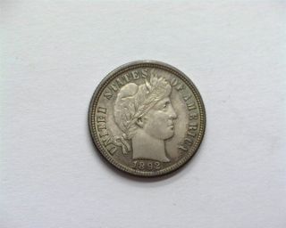 1892 Barber Silver 10 Cents Gem,  Uncirculated Rare This