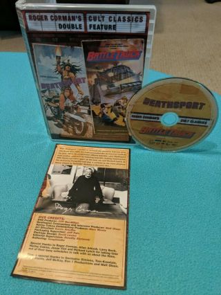 Roger Cormans Cult Classics: Death Sport/battletruck (dvd) Scream Factory Rare