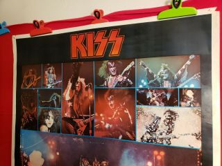 KISS Rare 1976 Alive Jumbo Poster Aucoin & Boutwell - 2
