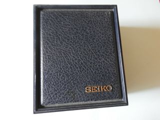 Vintage Rare Seiko Watch Box With Sliding Compartment In The Bottom 4 Paperwork