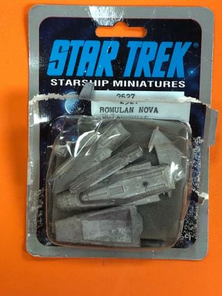 Rare 1988 Star Trek Starship Rpg Miniature Romulan Nova Battleship 2527 Fasa