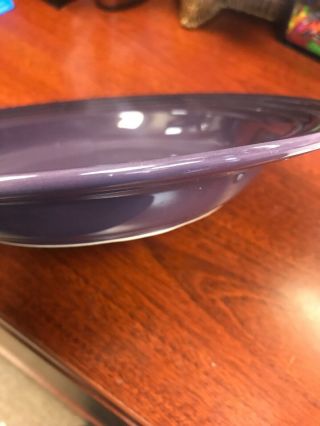 Vintage Rare Purple Le Creuset Dinner Plate 10 1/2” Deep Thick Textures Edges 3