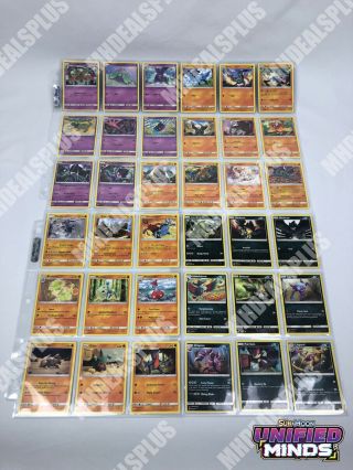 Pokemon - UNIFIED MINDS - COMPLETE 196 CARD SET - ALL RARE HOLO,  RARE,  UNC,  COM 5