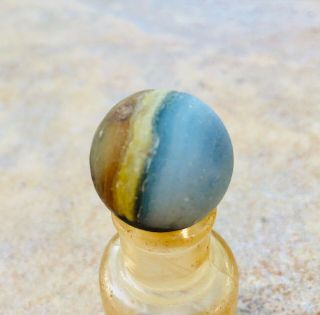 Surf Tumbled Sea Glass RARE Shooter Marble Highly Frosted 2
