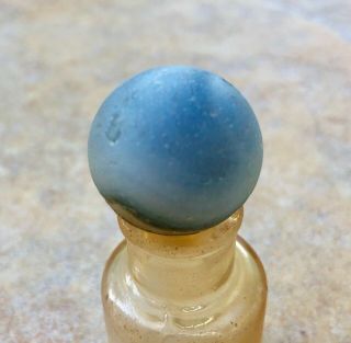 Surf Tumbled Sea Glass RARE Shooter Marble Highly Frosted 4