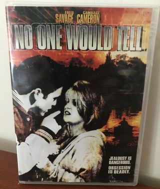 No One Would Tell Dvd Fred Savage Oop Rare Candace Cameron