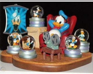 Rare Disney Donald Duck Thought The Years Snow Globe