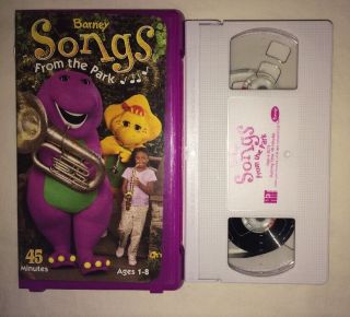 Barney Friends - Songs From The Park (vhs,  2003) Rare